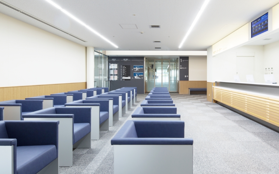 刈谷豊田総合病院の待合室の写真